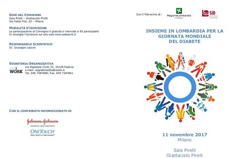 INSIEME IN LOMBARDIA PER CELEBRARE LA GIORNATA MONDIALE DEL DIABETE